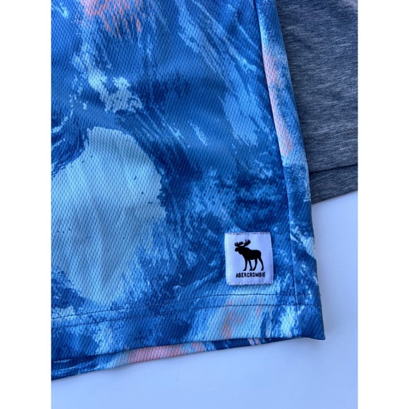 Abercrombie Kids Boys Active Shorts Bundle Lot Size 13/14 Gray Blue - Picture 3 of 12